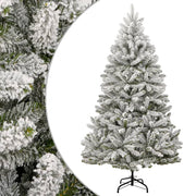 Kunstkerstboom 270 cm groen wit met sneeuw