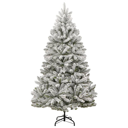 Kunstkerstboom Met Scharnieren En Sneeuw 270 Cm 1 Groen en wit
