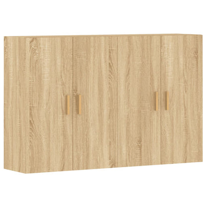 Hangkasten 2 St Bewerkt Hout Sonoma Eikenkleurig