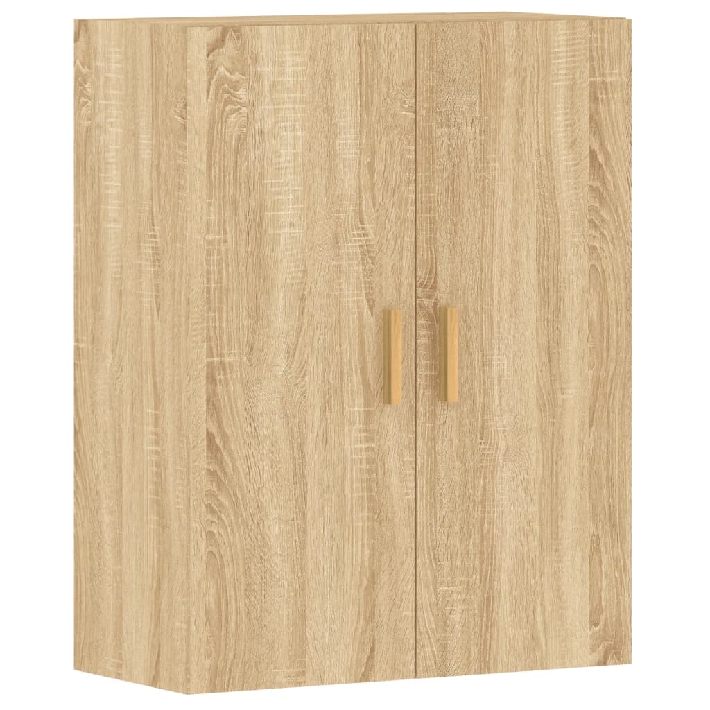 Hangkasten 2 St Bewerkt Hout Sonoma Eikenkleurig