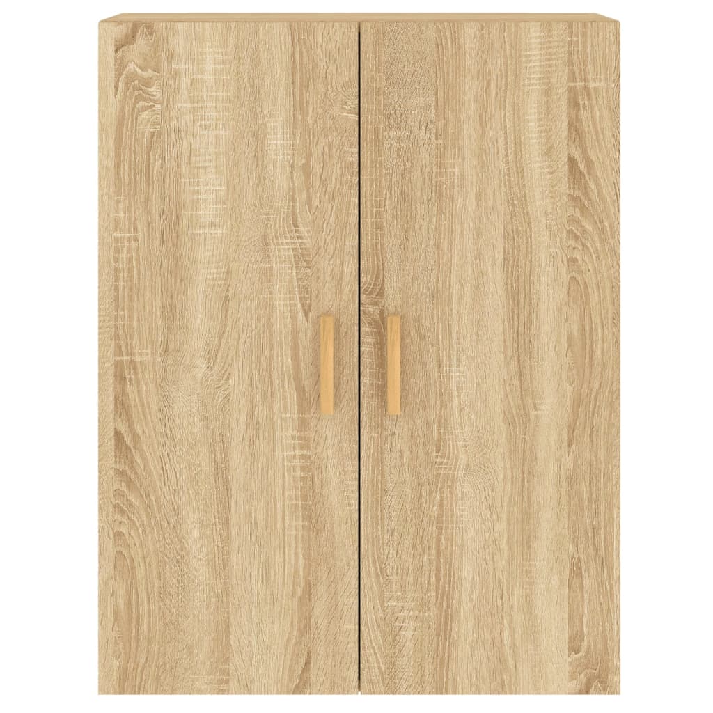 Hangkasten 2 St Bewerkt Hout Sonoma Eikenkleurig