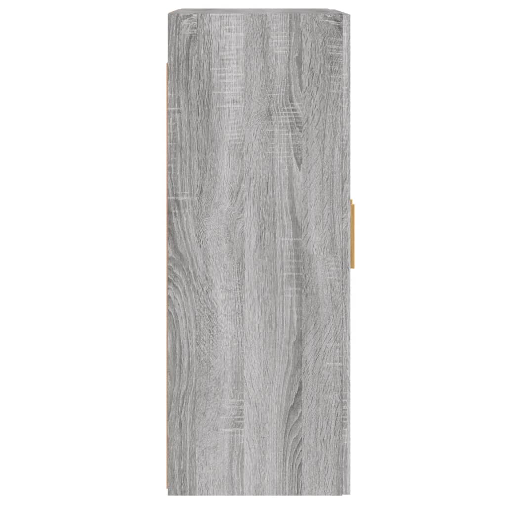 Hangkasten 2 St Bewerkt Hout Grijs Sonoma Eikenkleurig
