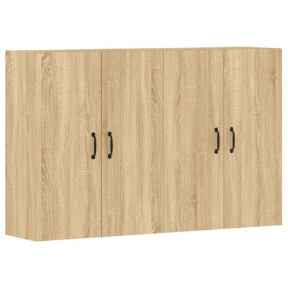 Hangkasten 2 St Bewerkt Hout Sonoma Eikenkleurig