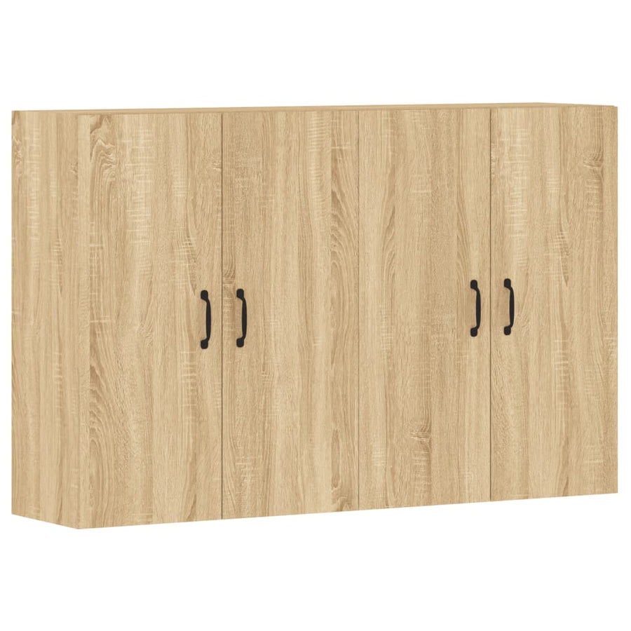 Hangkasten 2 St Bewerkt Hout Sonoma Eikenkleurig