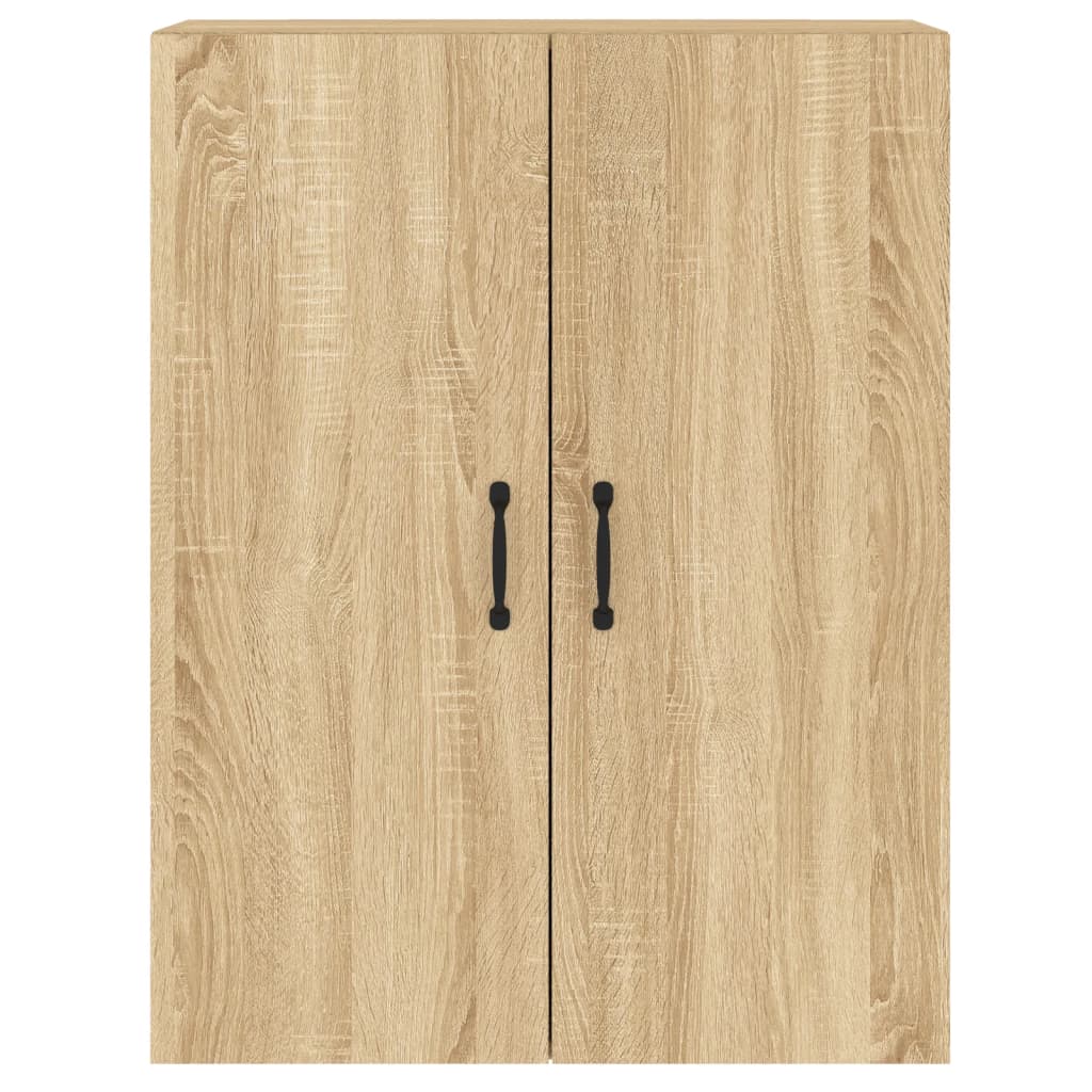 Hangkasten 2 St Bewerkt Hout Sonoma Eikenkleurig