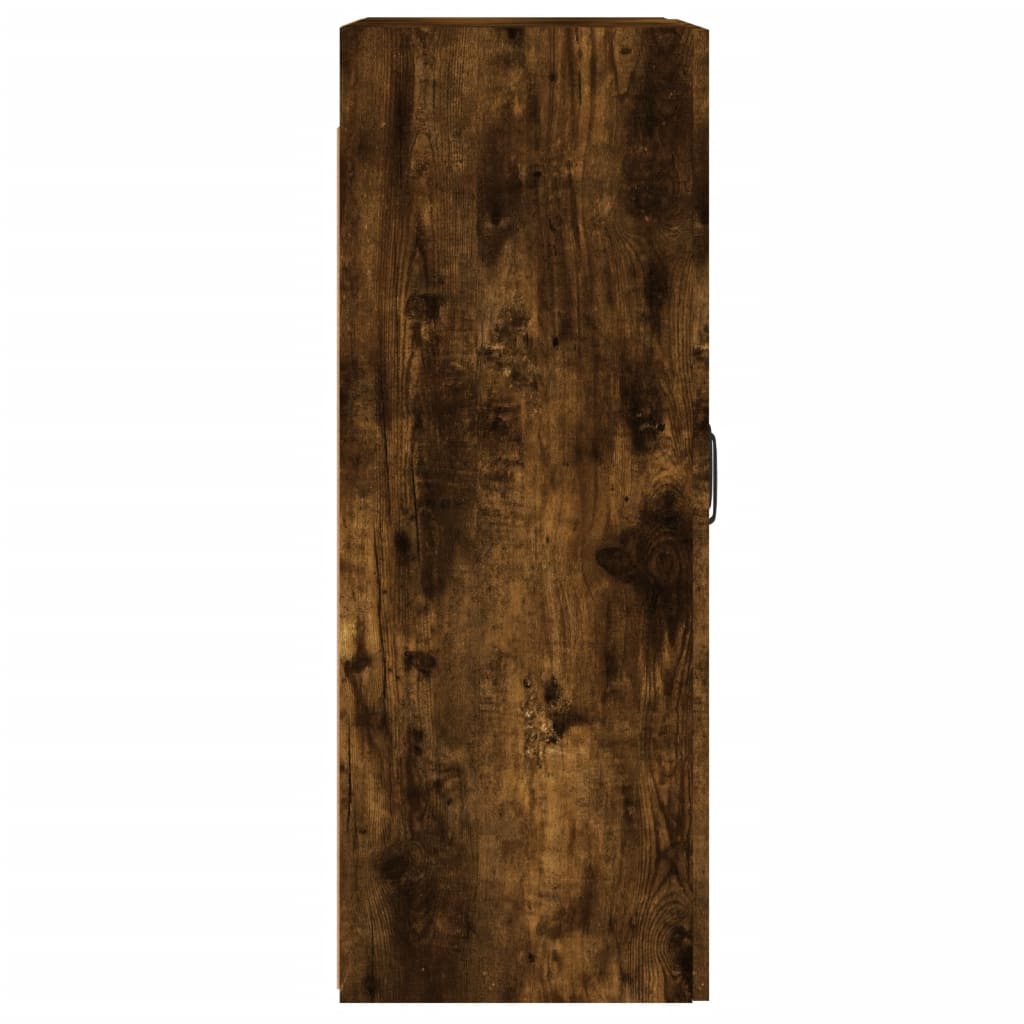 Hangkasten 2 St Bewerkt Hout Gerookt Eikenkleurig
