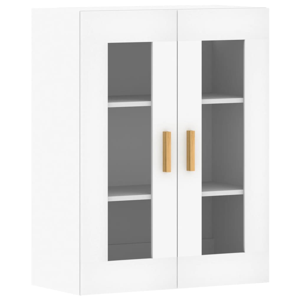 Hangkasten 2 St Bewerkt Hout Wit