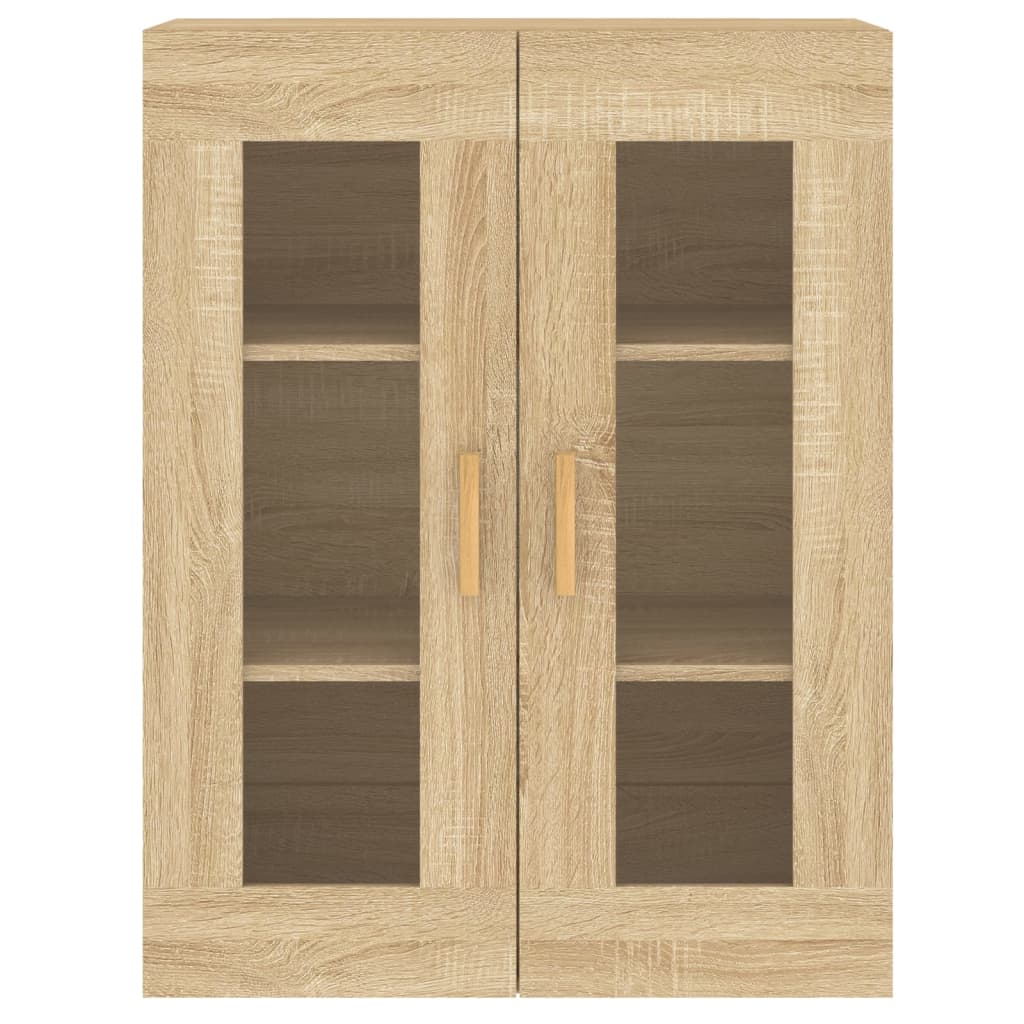 Hangkasten 2 St Bewerkt Hout Sonoma Eikenkleurig