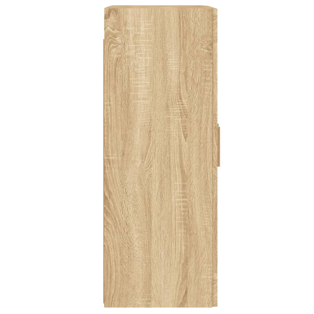 Hangkasten 2 St Bewerkt Hout Sonoma Eikenkleurig