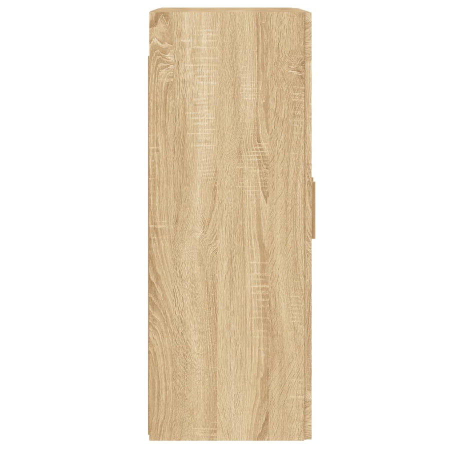 Hangkasten 2 St Bewerkt Hout Sonoma Eikenkleurig