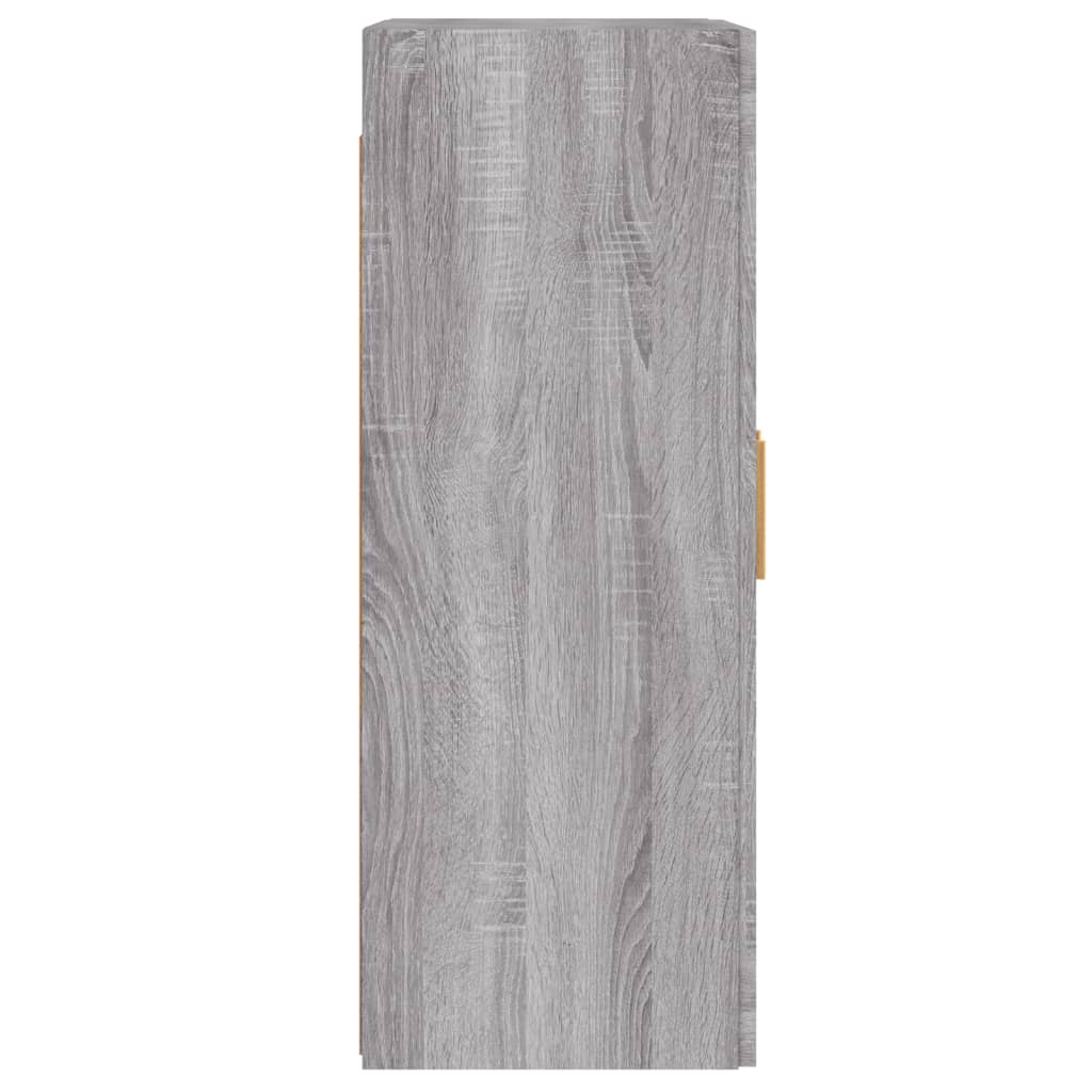 Hangkasten 2 St Bewerkt Hout Grijs Sonoma Eikenkleurig