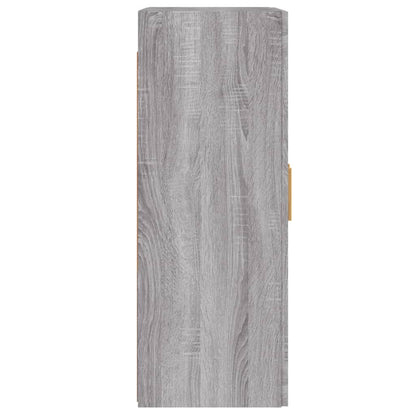 Hangkasten 2 St Bewerkt Hout Grijs Sonoma Eikenkleurig