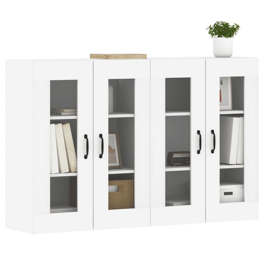Hangkasten Bewerkt Hout 2 Wit