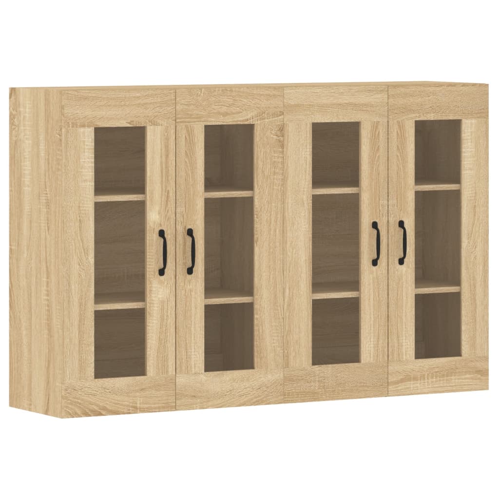 Hangkasten 2 St Bewerkt Hout Sonoma Eikenkleurig