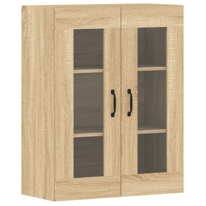 Hangkasten 2 St Bewerkt Hout Sonoma Eikenkleurig
