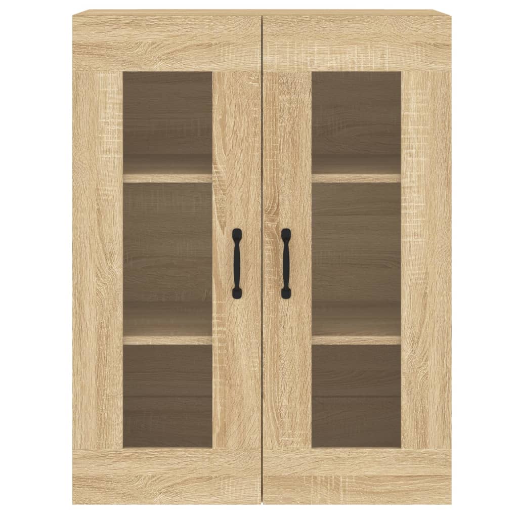 Hangkasten 2 St Bewerkt Hout Sonoma Eikenkleurig