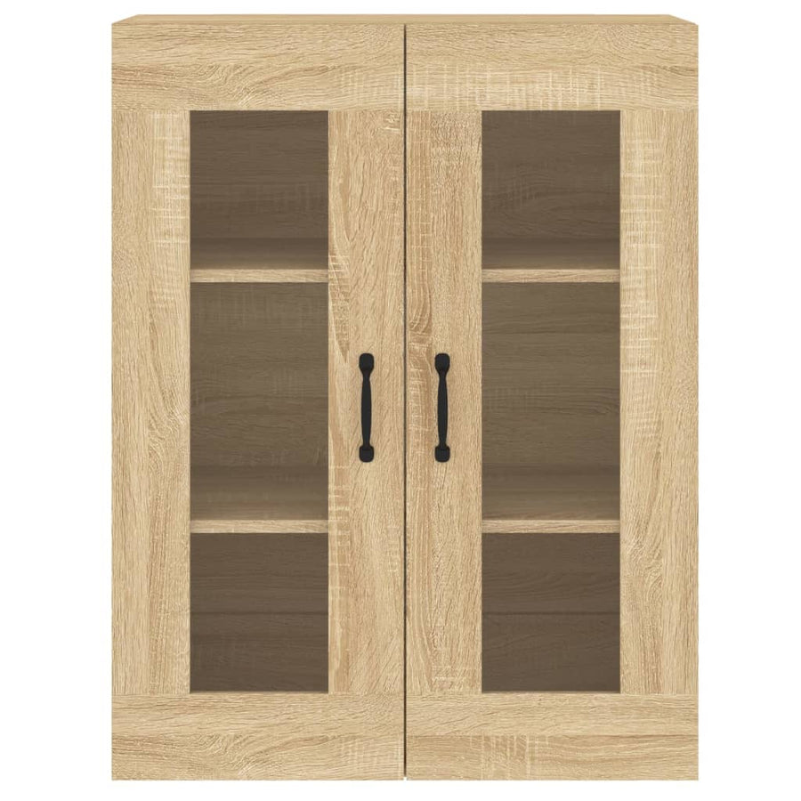 Hangkasten 2 St Bewerkt Hout Sonoma Eikenkleurig