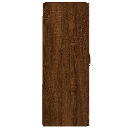 Hangkasten 2 St Bewerkt Hout Bruin Eikenkleur
