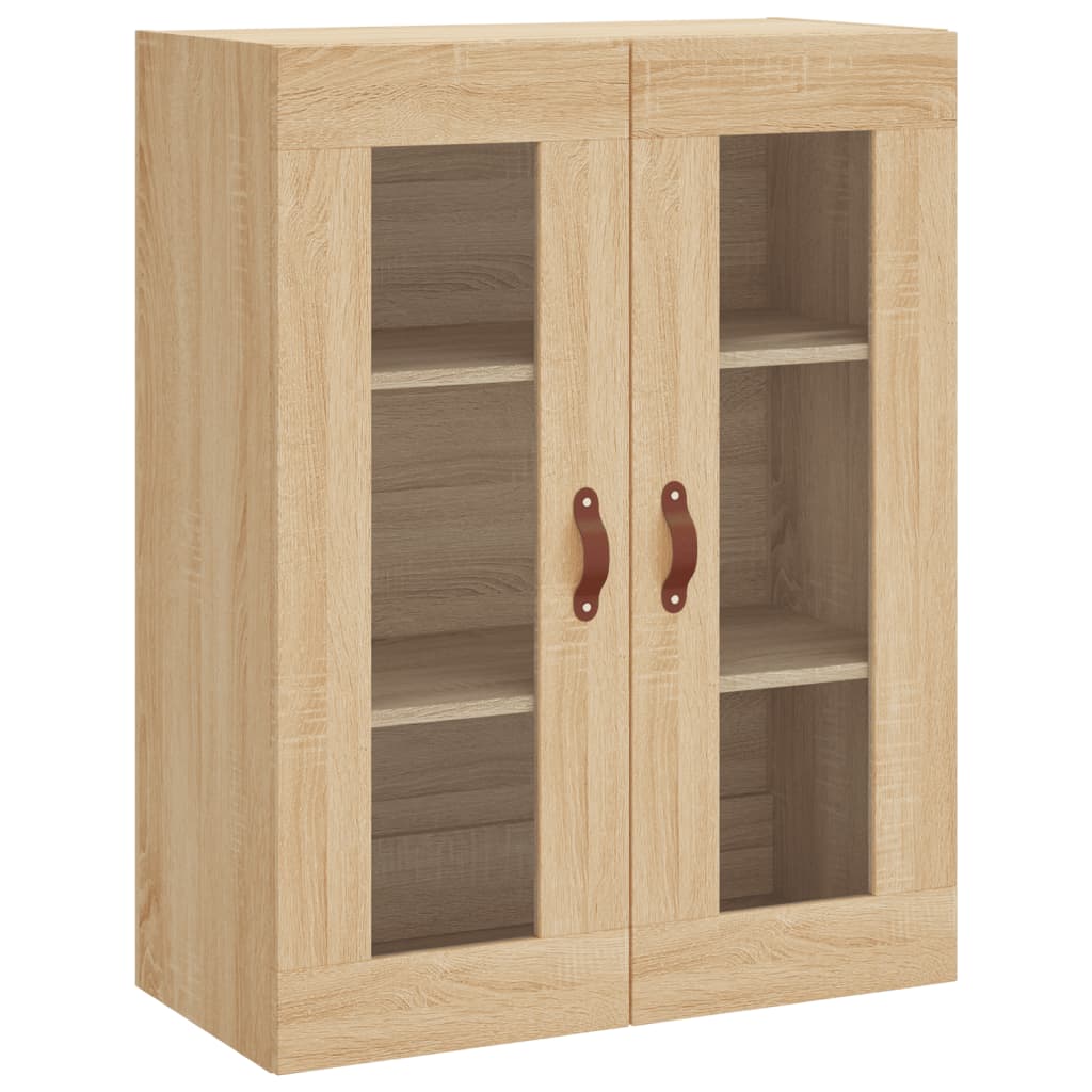 Hangkasten 2 St Bewerkt Hout Sonoma Eikenkleurig