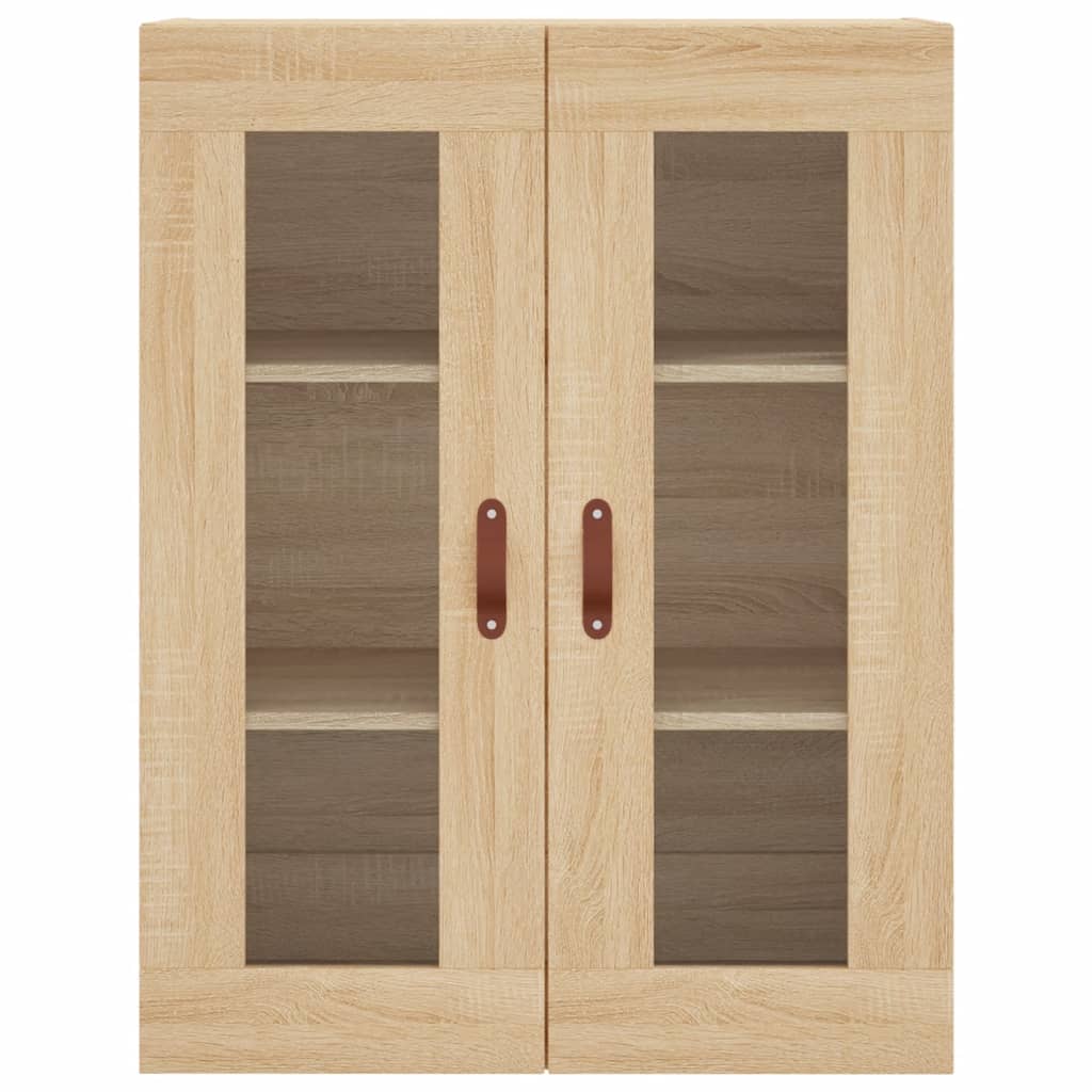 Hangkasten 2 St Bewerkt Hout Sonoma Eikenkleurig