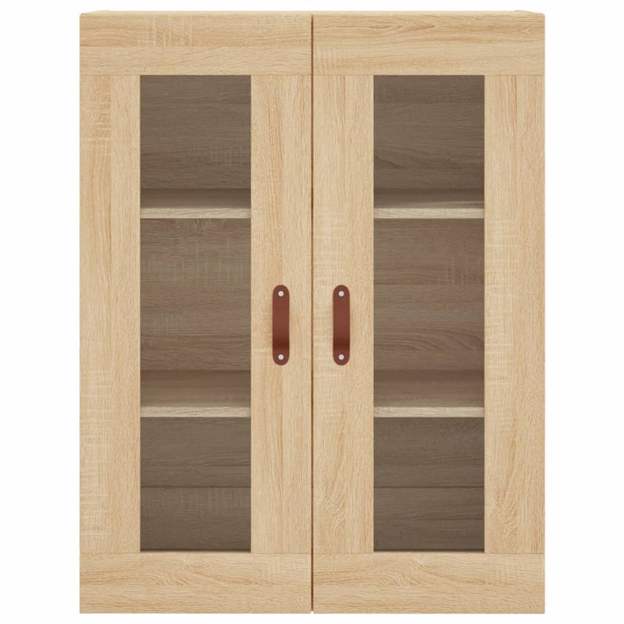 Hangkasten 2 St Bewerkt Hout Sonoma Eikenkleurig