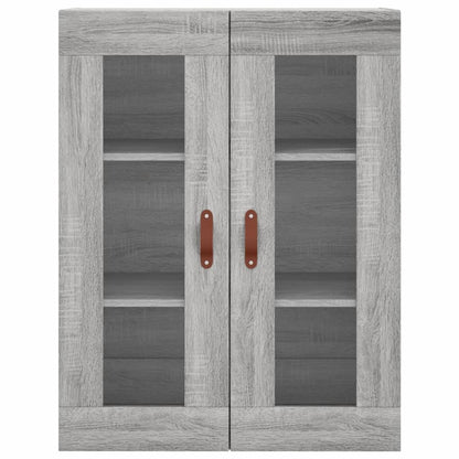 Hangkasten 2 St Bewerkt Hout Grijs Sonoma Eikenkleurig
