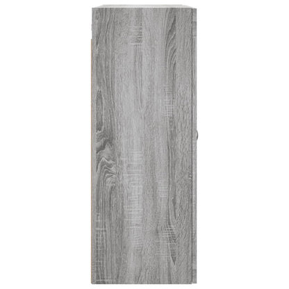 Hangkasten 2 St Bewerkt Hout Grijs Sonoma Eikenkleurig