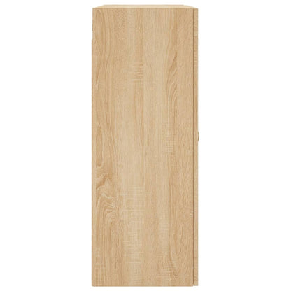 Hangkasten 2 St Bewerkt Hout Sonoma Eikenkleurig