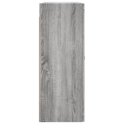 Hangkasten 2 St Bewerkt Hout Grijs Sonoma Eikenkleurig