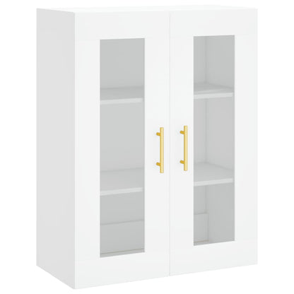 Hangkasten 2 St Bewerkt Hout Wit