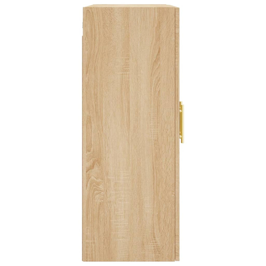 Hangkasten 2 St Bewerkt Hout Sonoma Eikenkleurig