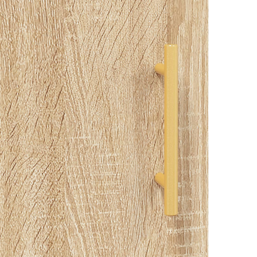 Hangkasten 2 St Bewerkt Hout Sonoma Eikenkleurig