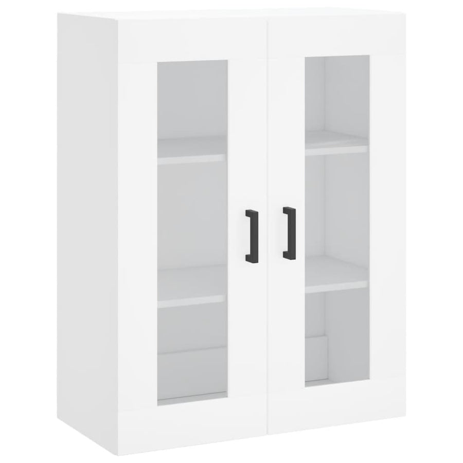 Hangkasten 2 St Bewerkt Hout Wit