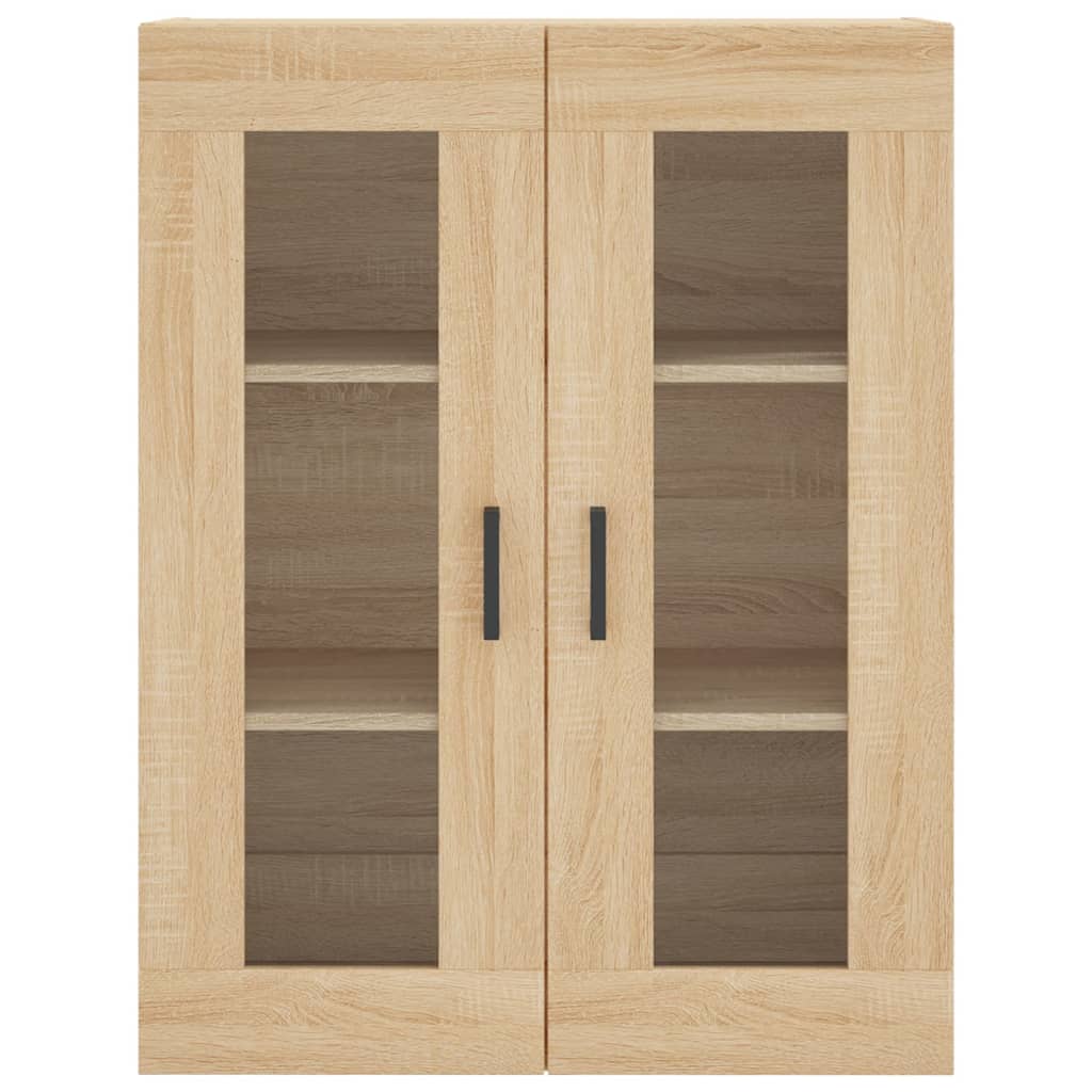 Hangkasten 2 St Bewerkt Hout Sonoma Eikenkleurig