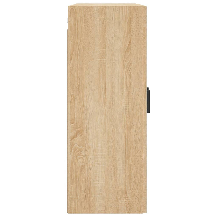Hangkasten 2 St Bewerkt Hout Sonoma Eikenkleurig