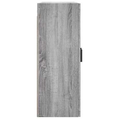 Hangkasten 2 St Bewerkt Hout Grijs Sonoma Eikenkleurig