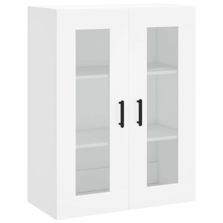 Hangkasten 2 St Bewerkt Hout Wit