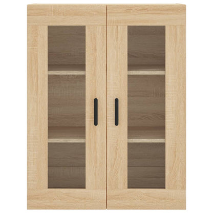 Hangkasten Bewerkt Hout Kleurig 2 Sonoma eiken