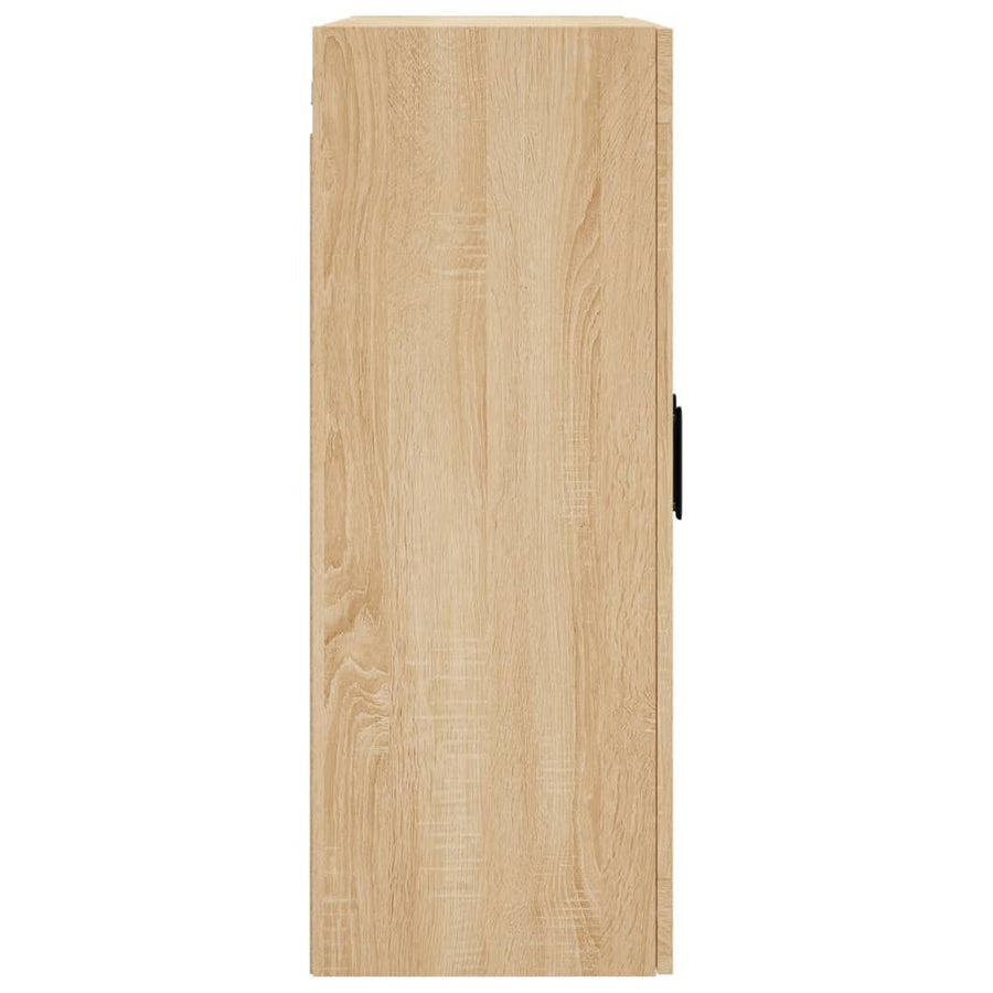 Hangkasten Bewerkt Hout Kleurig 2 Sonoma eiken