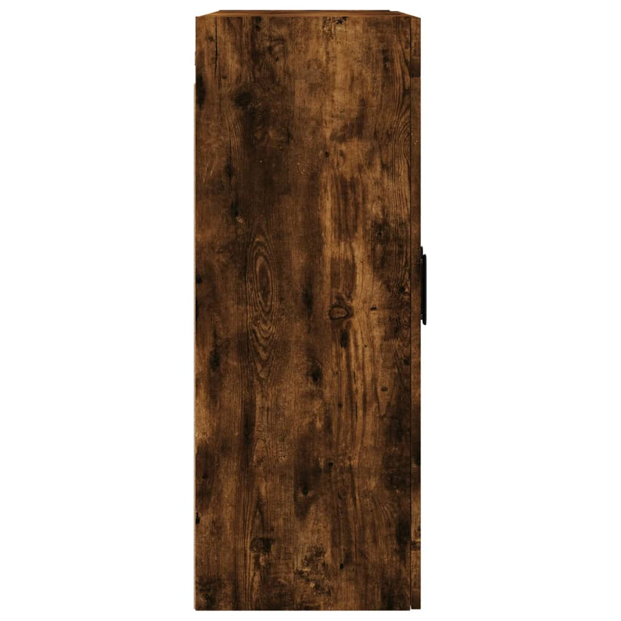 Hangkasten Bewerkt Hout Kleurig 2 Gerookt eiken