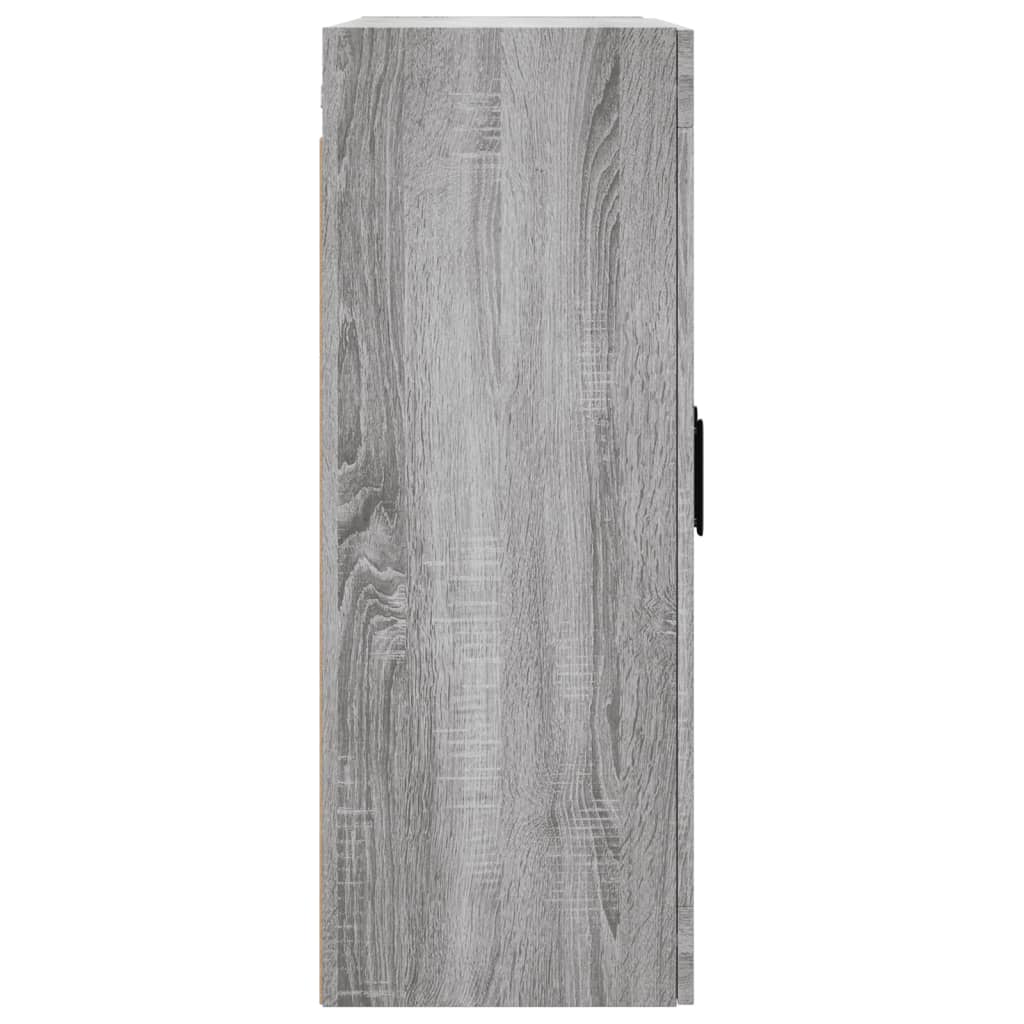 Hangkasten 2 St Bewerkt Hout Grijs Sonoma Eikenkleurig