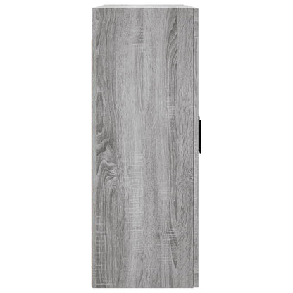 Hangkasten 2 St Bewerkt Hout Grijs Sonoma Eikenkleurig