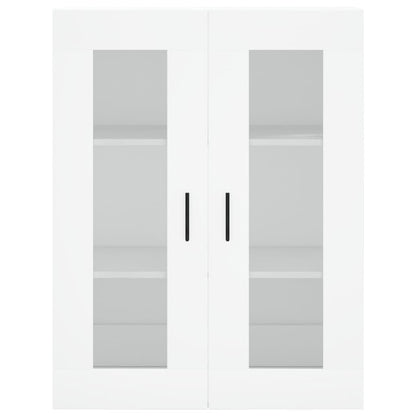 Hangkasten 2 St Bewerkt Hout Wit