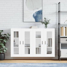 Hangkasten 2 St Bewerkt Hout Wit