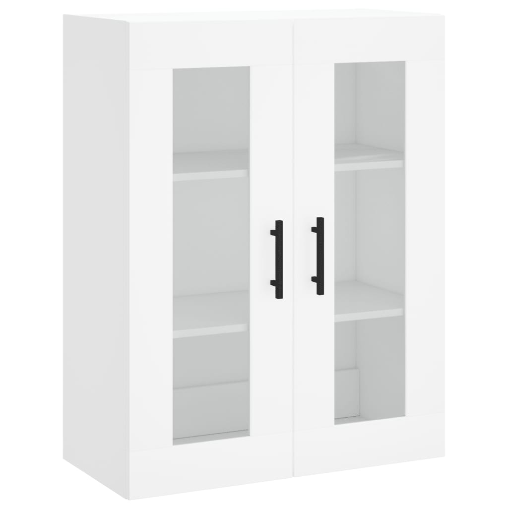 Hangkasten 2 St Bewerkt Hout Wit