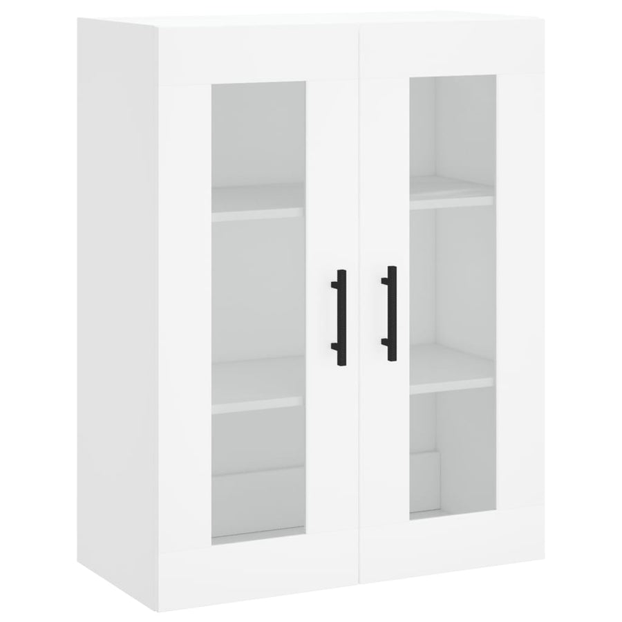 Hangkasten 2 St Bewerkt Hout Wit