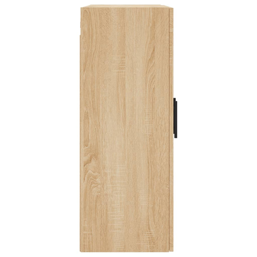 Hangkasten Bewerkt Hout Kleurig 2 Sonoma eiken Buis zwart