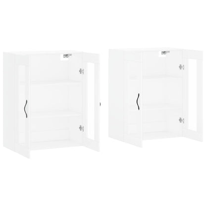 Hangkasten Bewerkt Hout 2 Wit