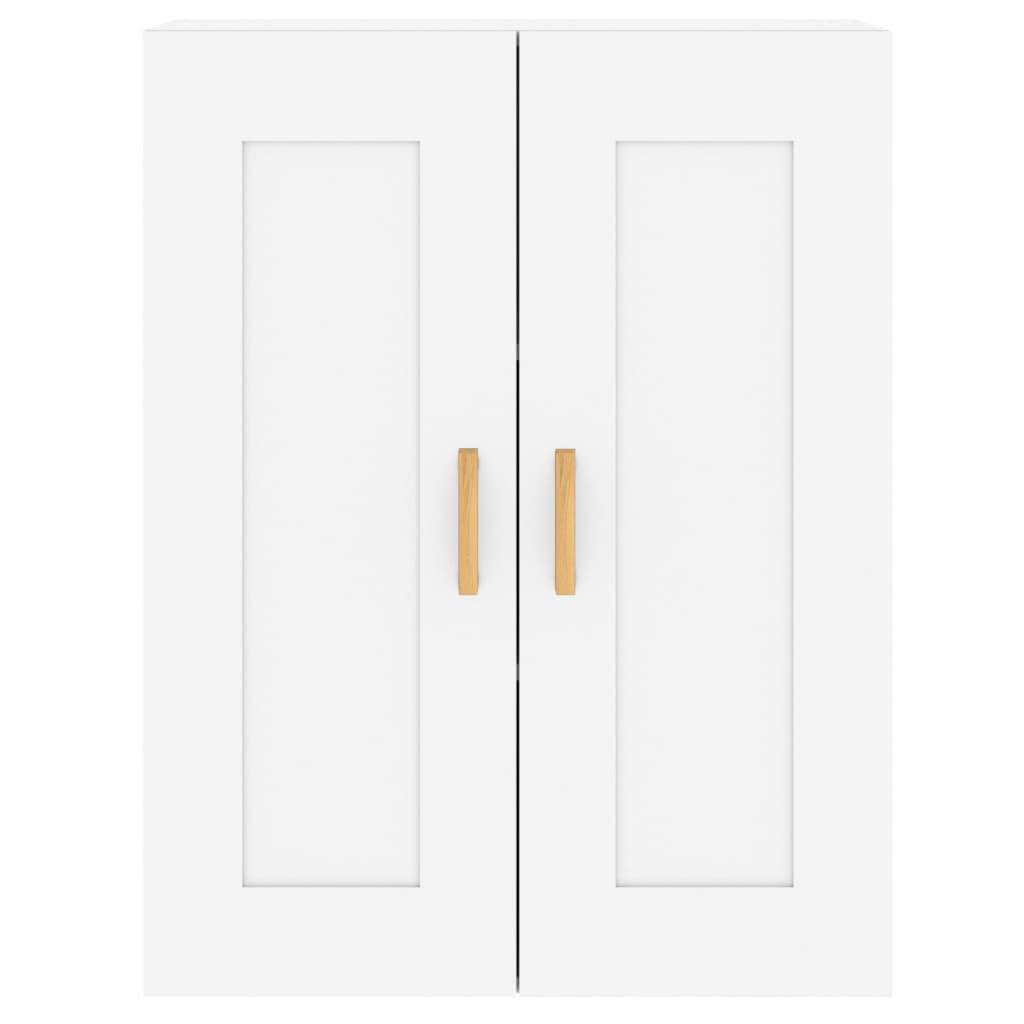 Hangkasten 2 st bewerkt hout wit