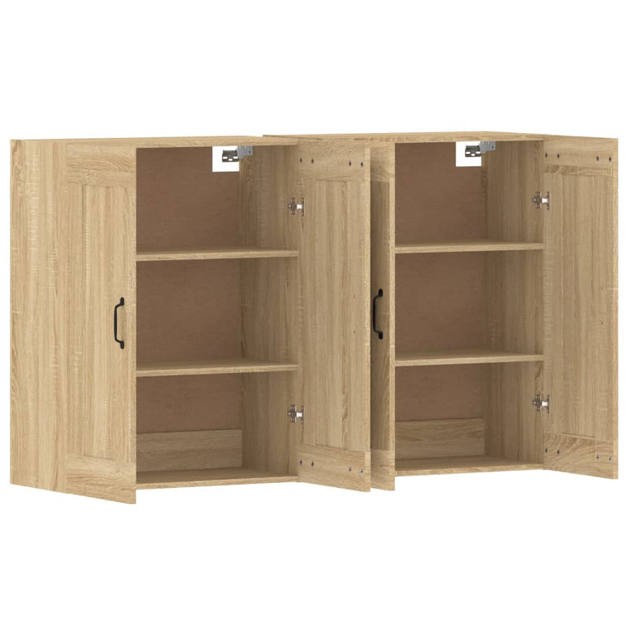 Hangkasten Bewerkt Hout Sonoma Eikenkleurig 2